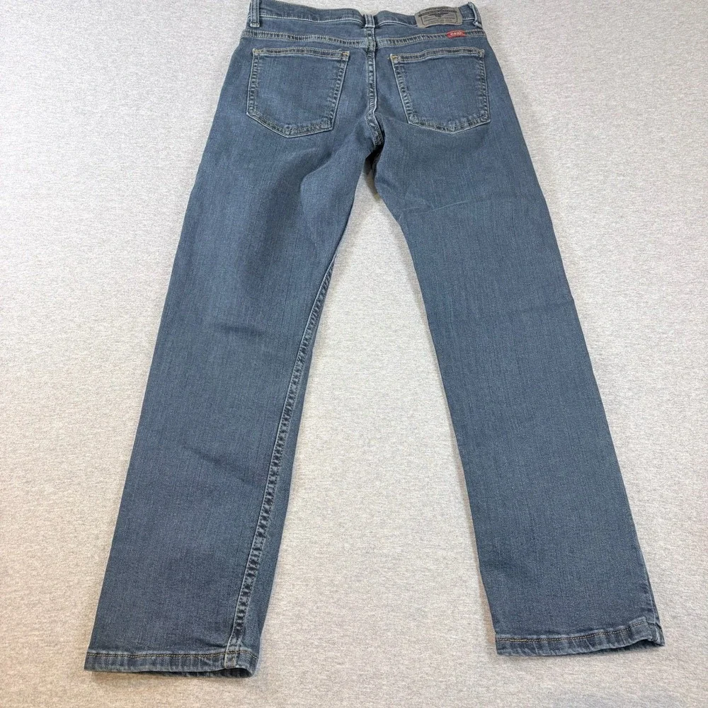Wrangler Classic Straight Jeans Boys 14 Blue Denim Adjustable Waist
